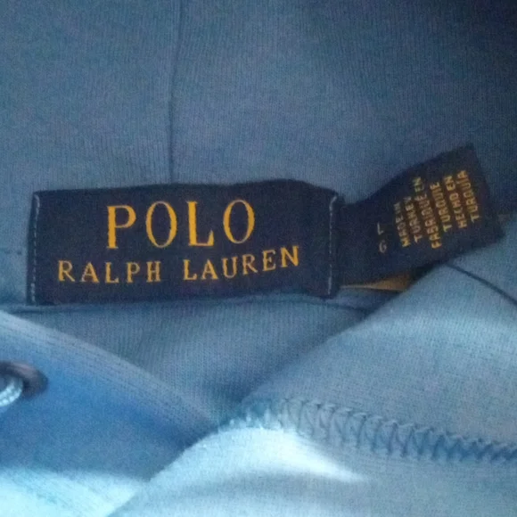 Polo by Ralph Lauren size small color is baby blue - Picture 7 of 9